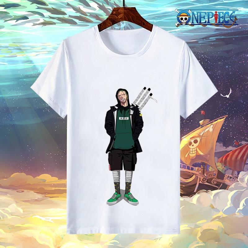 

Summer One Piece Anime TShirt Luffy Zoro Ace Loose Casual Tee for Unisex Women M