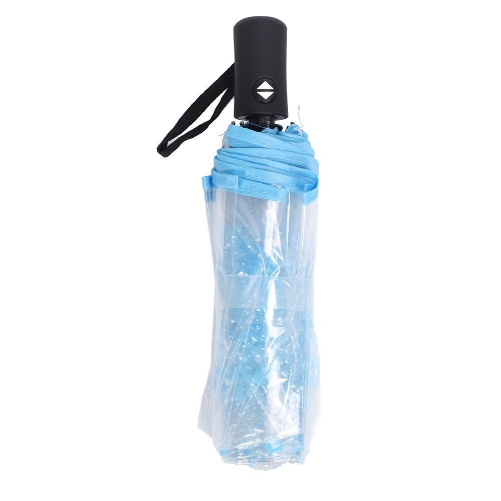 

Sakura Pattern Purple/Pink/Blue Umbrella Plastic/Alloy 28cm Sakura Umbrella Stylish Lightweight Transparent Umbrella Performance Iron&8K синий