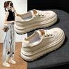 2025 spring new thick-soled heightening casual shoes women's versatile fashion muffin shoes sports shoes lightweight versatile board shoes