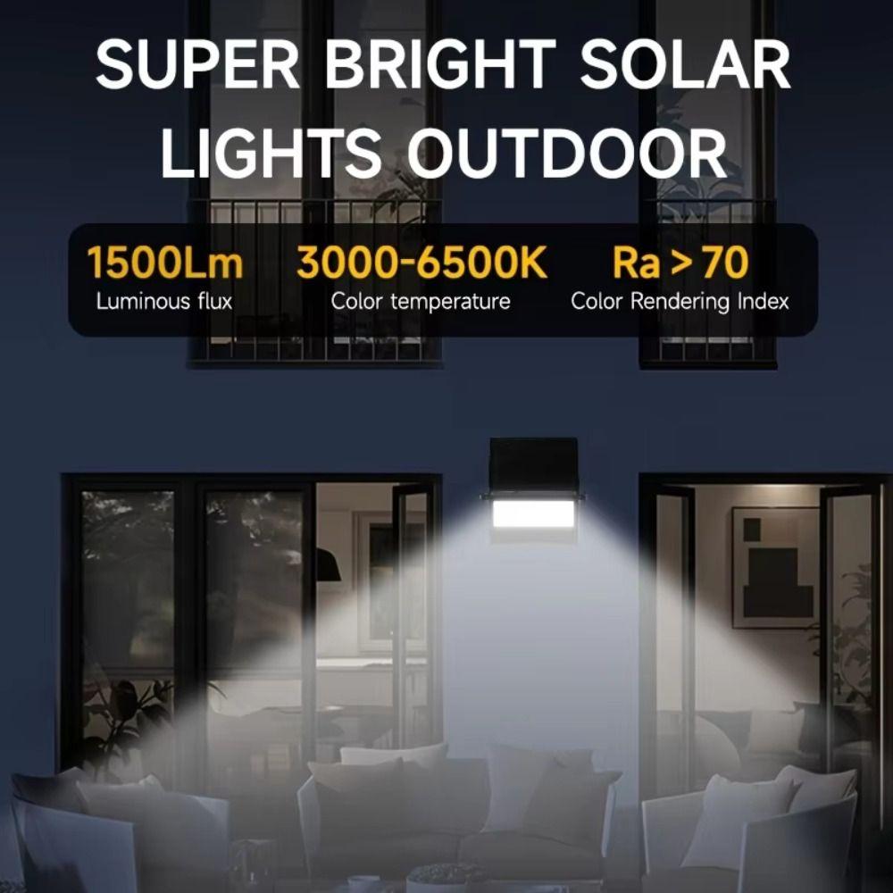 Human Body Sensor Solar Garden Floodlight Foldable Design Energy Saving Garden LED Auto on/Off Anti-corrosion Foldable Wall Lamp