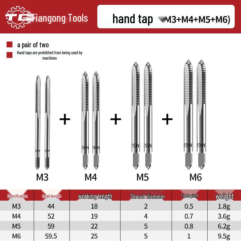

Регулируемый трещоточный вороток для метчиков Tiangong