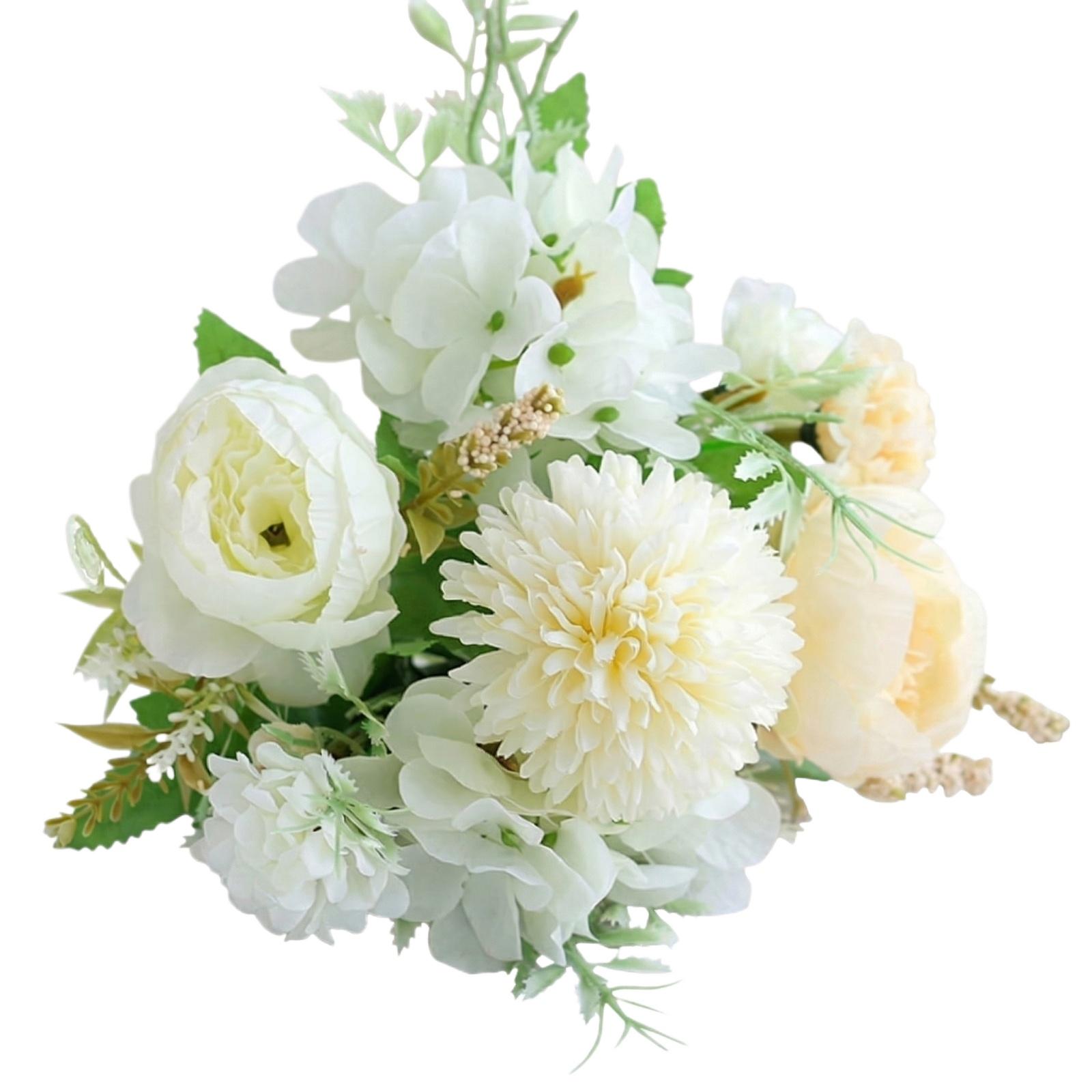 

Simulated Flower Bouquet For Home Decoration One Size білий