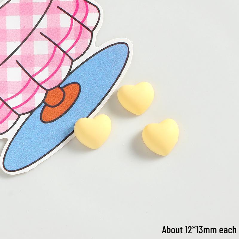 Big Eyes Cheese Resin Toy - Handmade DIY Accessories: Fridge Magnet, Shoe Buckle, Hair Accessory
