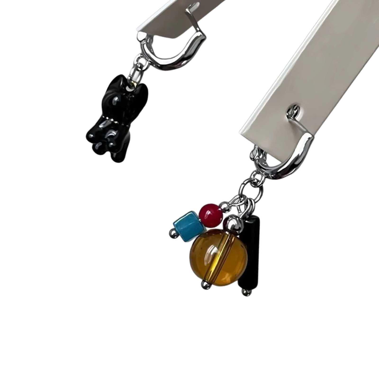 

Уникальные асимметричные серьги «Черная собака», игривые серьги «Черная собака», созданные для тех, кто ценит украшения, вдохновленные домашними питомцами T1