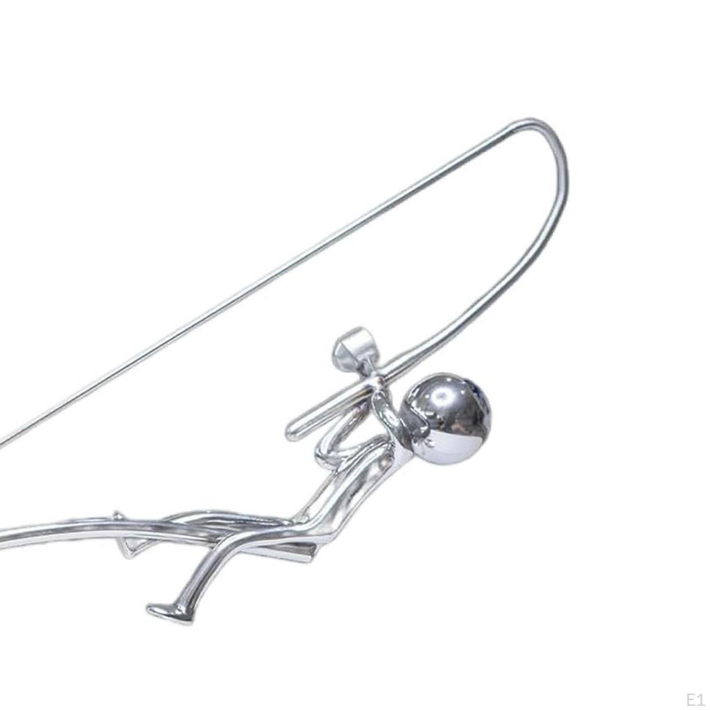 Fischer Balancierskulptur Bewegliche Schreibtischaccessoires Handgefertigtes dekoratives Desktop-Ornament für