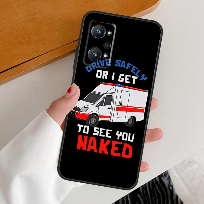 Ambulance Car For Realme 15 GT7 Pro GT6 10 11 12 13 14 Pro Plus C65 C67 C63 C61 C51 C53 C35 C75 C55 Case