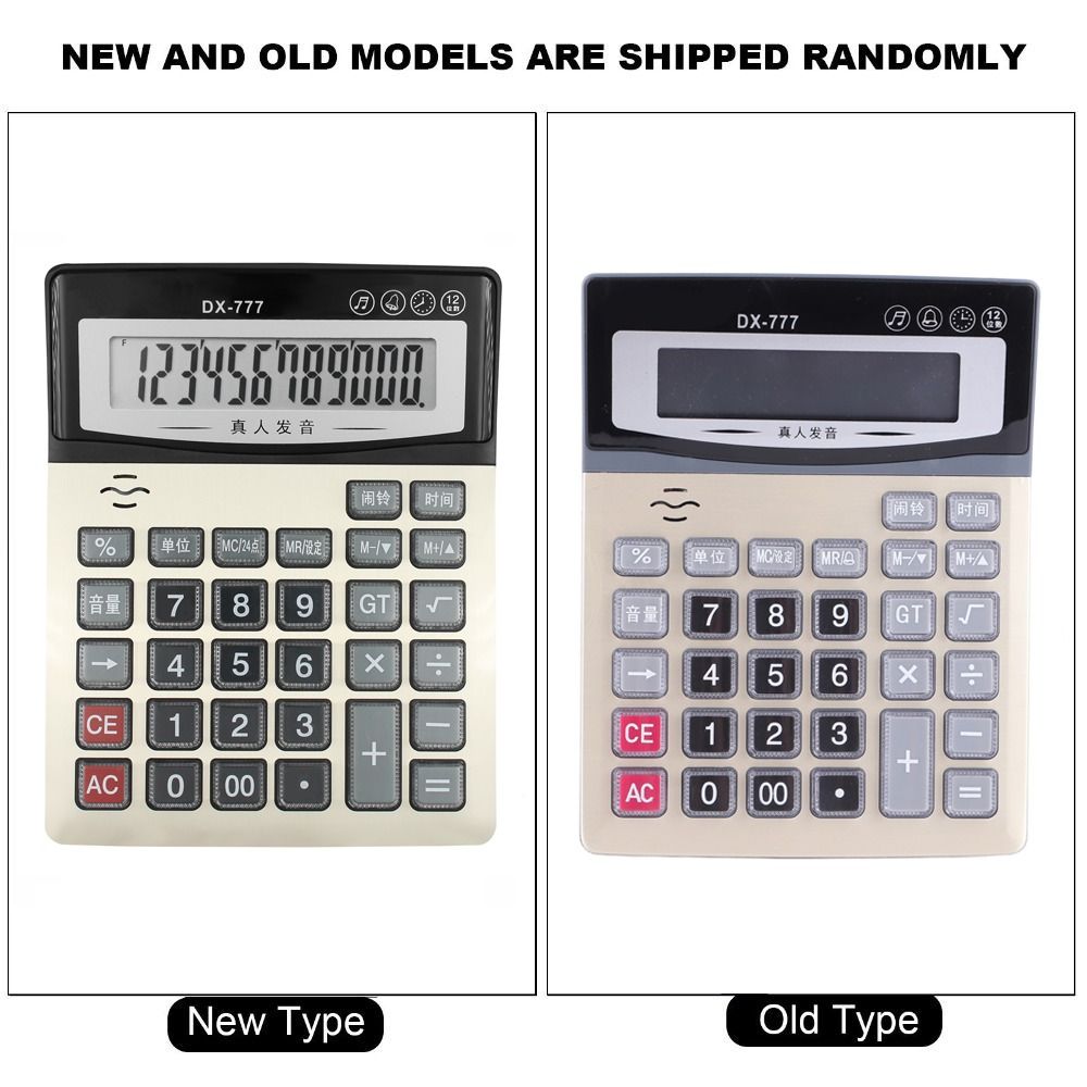 Clear Display Desk Calculator Large Standard Calculator Durable Function Calculator  Home