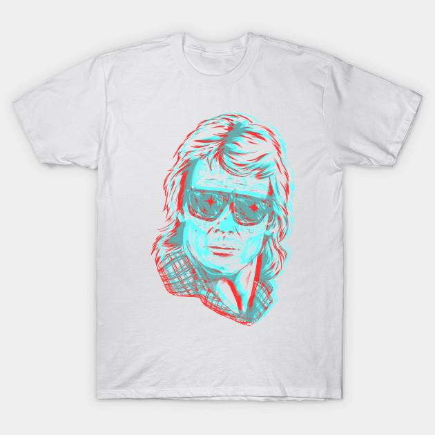 Men Black Print T-shirt They Live We Sleep 3D No-Cut Transfer Paper Print Cotton Tshirt M белый