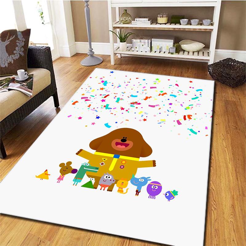 Hey Duggee Carpet Rug for Living Room Bedroom Home Sofa Decoration,Kids play Non-slip Floor Mat