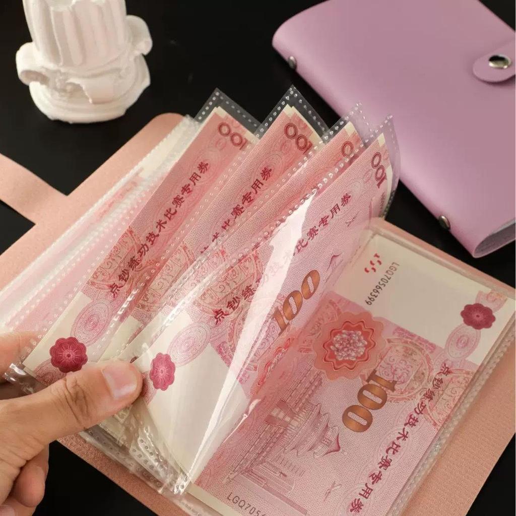 2025 Cash Saving Album A6: Large Capacity Money Storage & Banknote Organizer