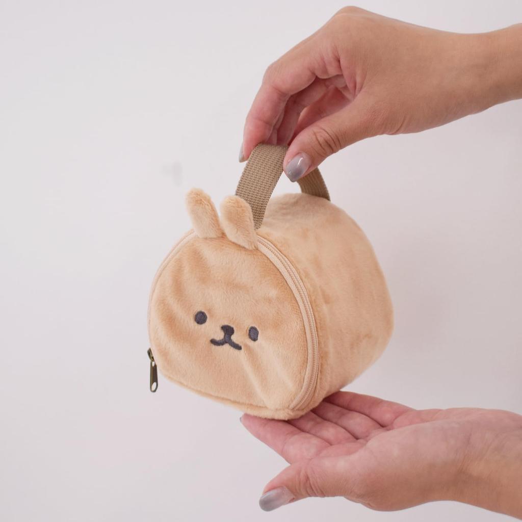 Sabu Moomoo Friends Insulated Rice Ball 409004 Pouch, Beige,