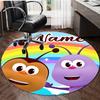 Personalized BichiKIDS Round Chair Office Rug - Perfect for Mat, Office Chair & More - Ideal Gift for Birthdays and Holidays