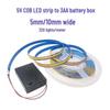 USB Plug-in Touch Switch Dimmable LED Strip Light, Flexible 5V Self-Adhesive, 320 COB LEDs