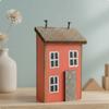 Houten Huis Ornament Creatieve DIY Kleine Decoratie Handgemaakt voor Kinderen, Knutselaars, Bureau,