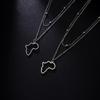 LIKGREAT African Map Necklace For Women Men Country Charm Stainless Steel Neckchain Cultural Ethnic Jewelry Gifts Wholesale