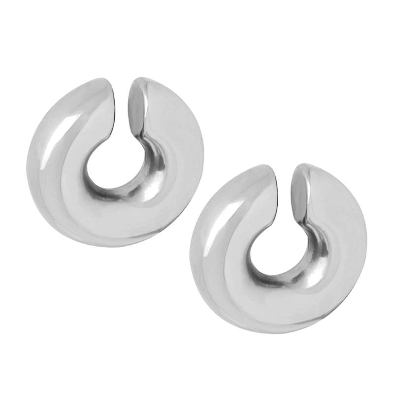 

Non Piercing Ear Cuff Circle Ear Cuffs Stainless Steel Ear Clip Trendy Cuff Earrings Comfortable Design Ear Accessorirs 1