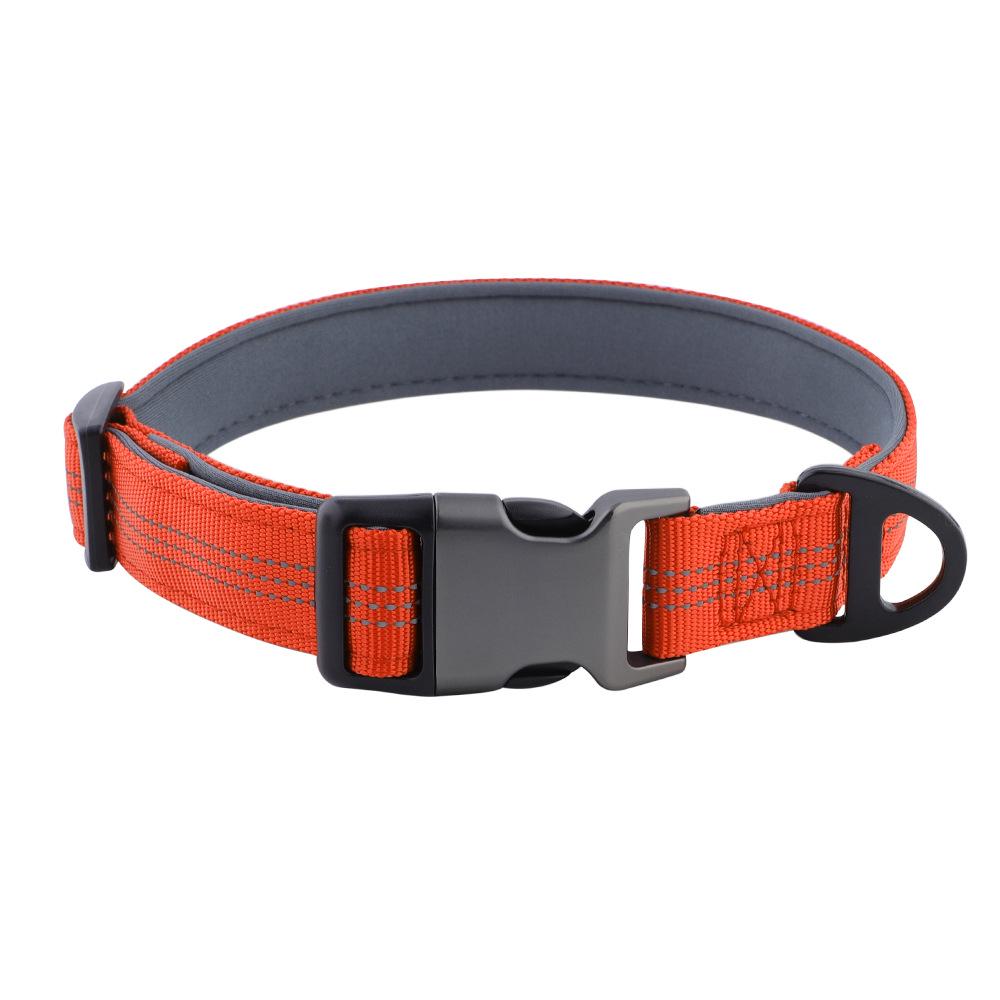 Reflektierendes Nylon-Hundehalsband mit atmungsaktivem Tauchfutter - Kleine, mittlere, große Größen