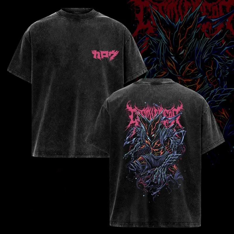 

One Punch Man Garou Anime Printed Tee Men Women Washed Cotton T-shirts Manga Vintage T Shirt Harajuku Male Short Sleeve Tshirt XXL чёрный