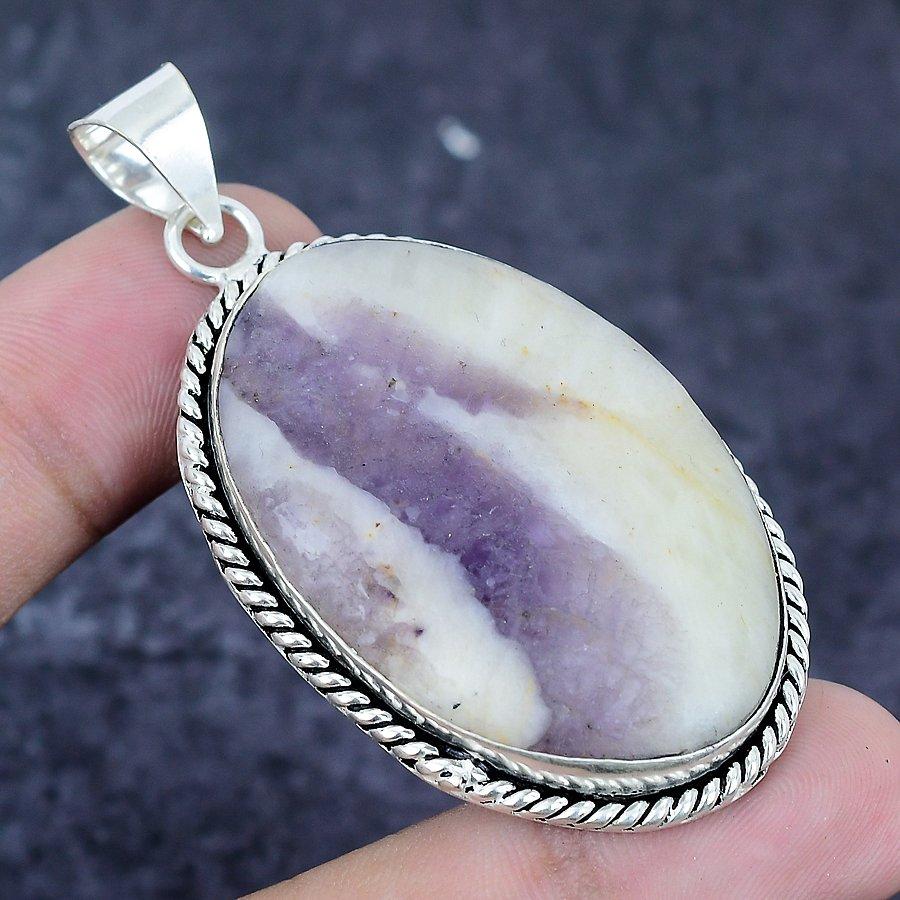 Natural Kammererite Gemstone 925 Sterling Silver Jewelry Pendant 2.48" R3m25