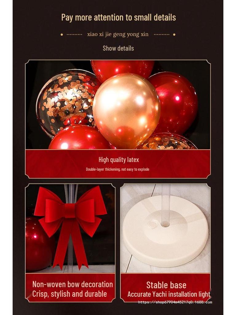 Complete Wedding Balloon Decoration Set for Aisle, Table, and Room