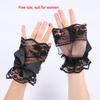 Flower Fake Sleeves Mesh Mittens Bridal Dress Accessory Wrist Cuffs  Lolita