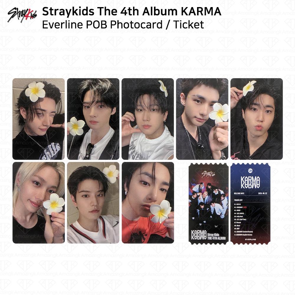 Stray Kids Das 4. Album Karma Everline POB Fotokarte KPOP K-POP SKZ