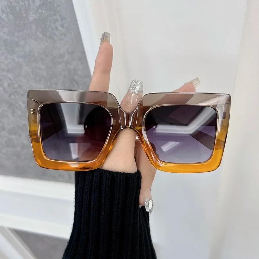 

Новые модные женские очки для чтения с цветовыми блоками, ретро, ультралегкие, нейтральные, с большой оправой, универсальные очки с защитой от синего света Other