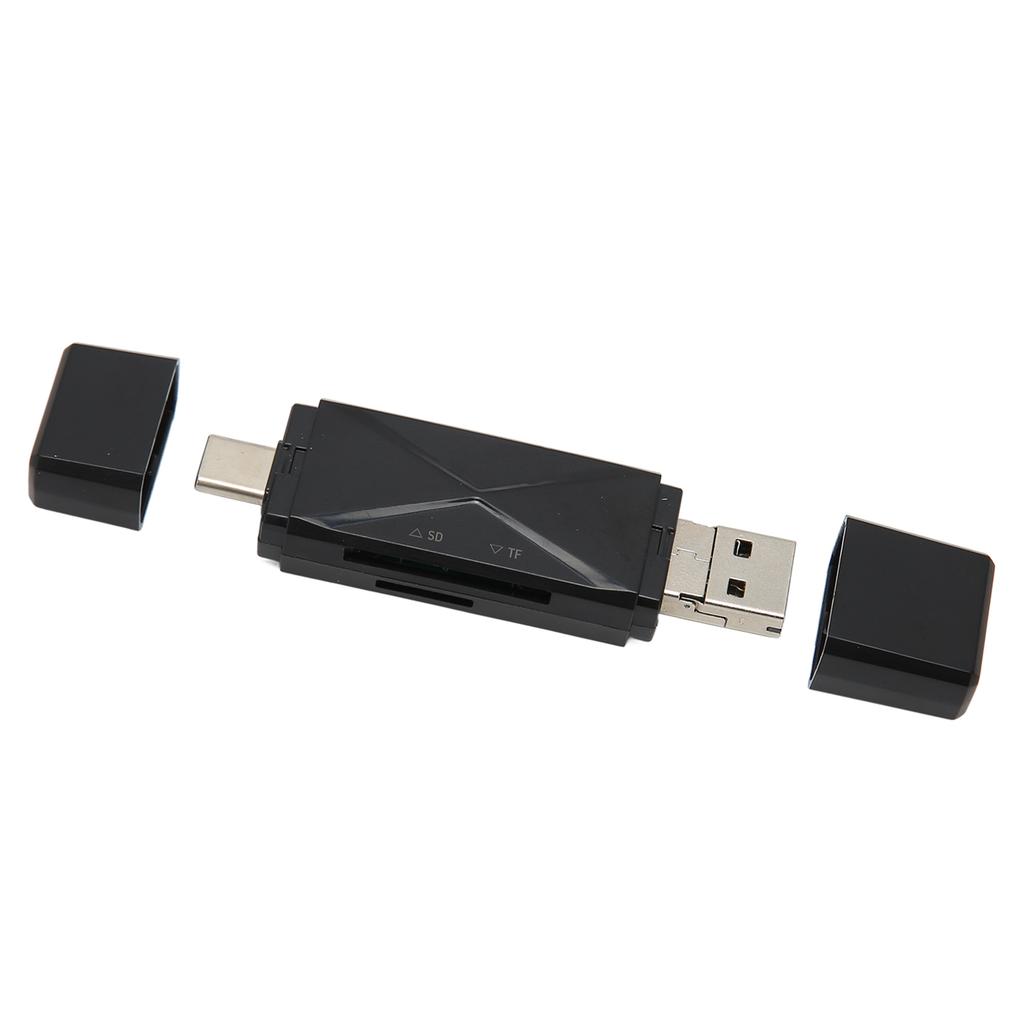 USB C USB2.0 MICRO USB Storage Card Reader with 3 Connectors 104MBps 3 in 1 USB Storage Card Reader for Laptop Cellphone