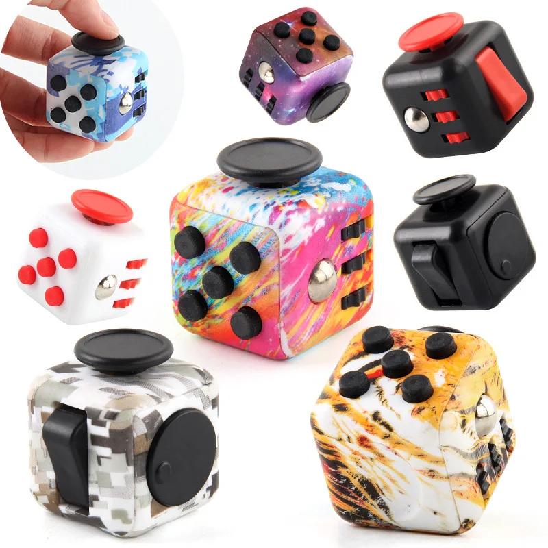 Solid Color Fidget Decompression Dice for Release Stress Autism Anxiety Relieve Adult Kids Stress Relief Anti-Stress Fidget Toys