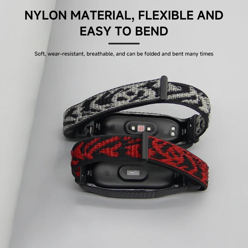 Nylonarmband für Xiaomi Smart Band 8 Active Loop Armband für Mi Band 8 Active Smartwatch-Armband Correa Gürtel Zubehör
