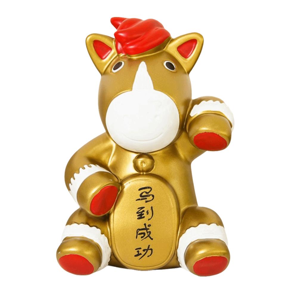 Gold Horse Piggy Bank Zodiac Theme Coin Saving Box Ornaments Horse Money Jar  New Year Celebration