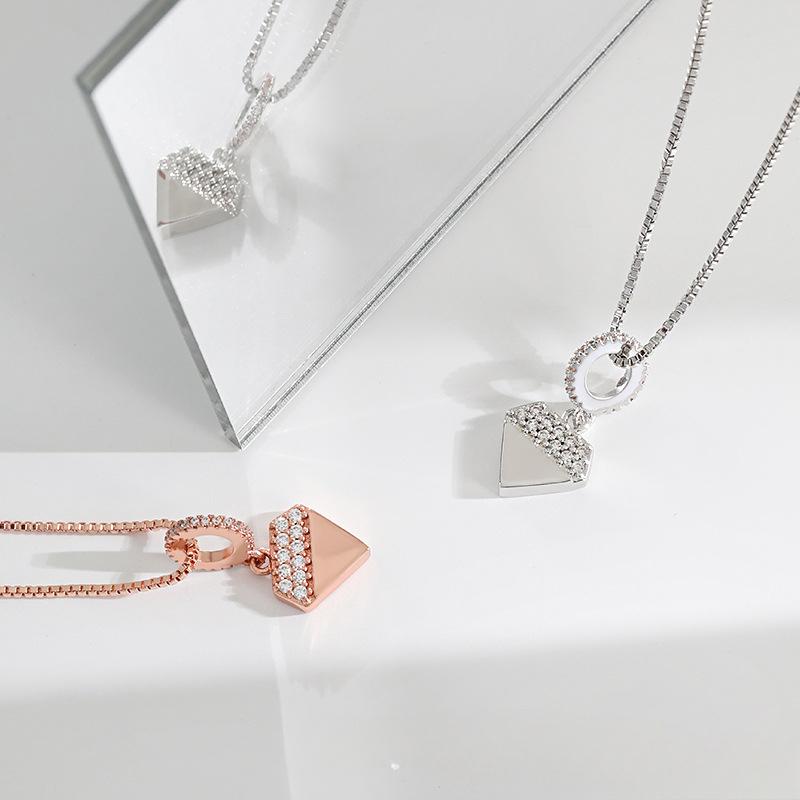 Original Design Wearing Pendant Necklace Triangle Advanced Design Sense Minimalist Category