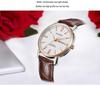 Unisex Waterproof Cowhide Strap Watch with Dual Calendar for Teens and Adults