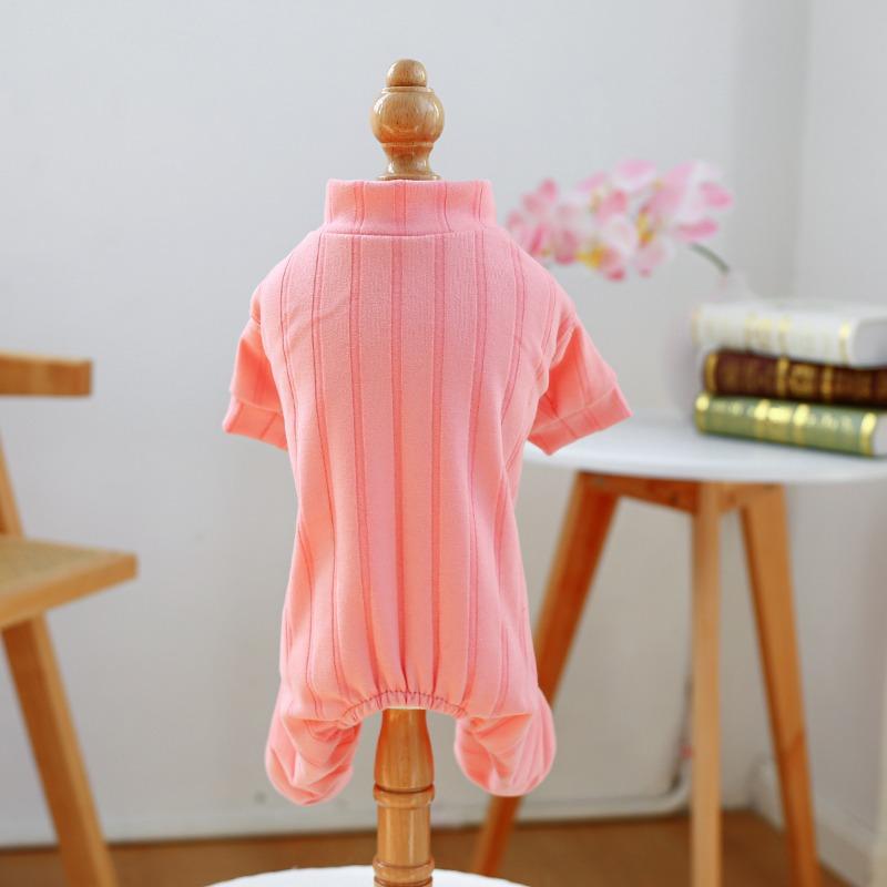 Pet circle, pet clothes, dog and cat clothing, clothing, one-piece black and white strip home clothes