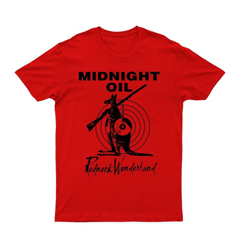 Midnight Oil band shirt red unisex All sizes XX894 S