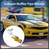 INFINAUTO Turbo Sound Exhaust Muffler Pipe Whistle Rear Tail Pipe S Carbide Chrome Manufacturer Aluminum Gold Tone 1 Set