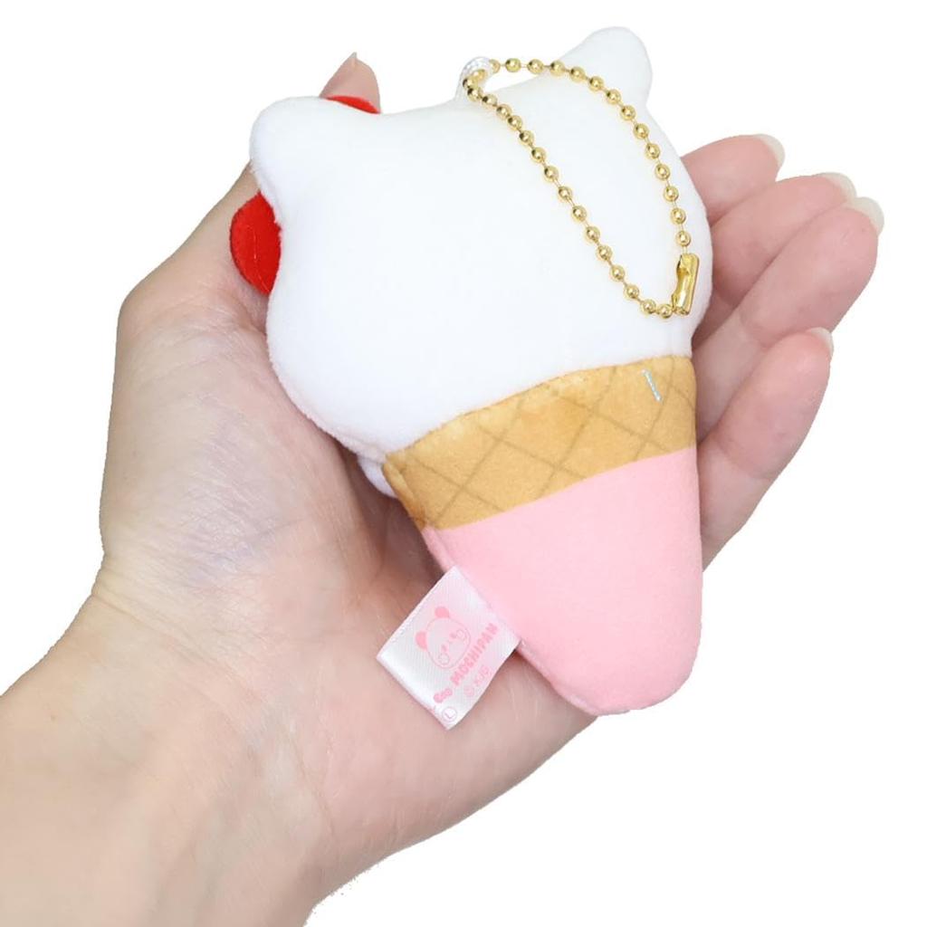 Sanrio Characters x Mochimochi Panda Mascot Kitty Ice Cream Sanrio [Kamio Japan] [Mascot] Keychain/Hello