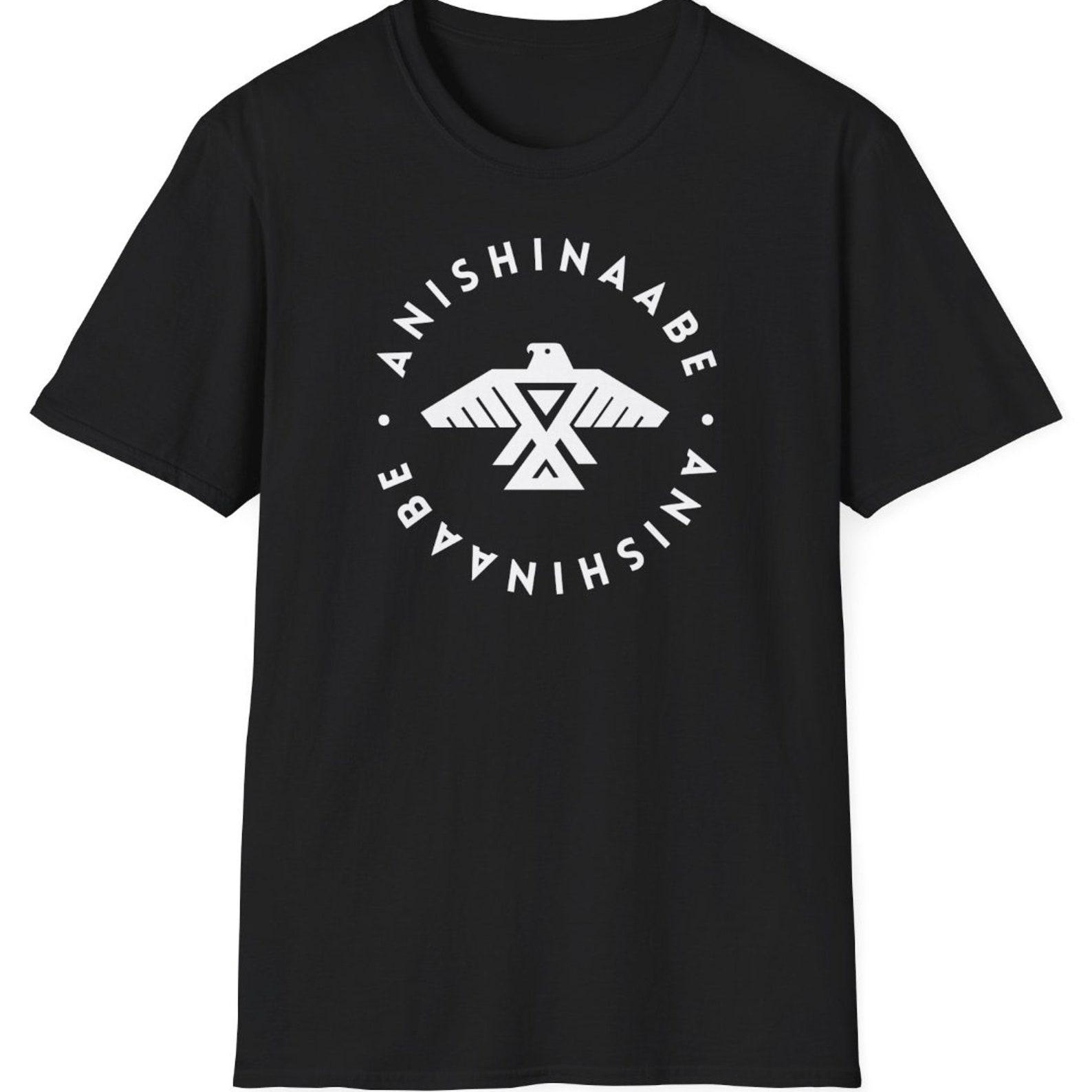 Anishinaabe Shirt | Indigenous Owned Shop In Canada | Anishinaabe T Shirt | Thunderbird Tshirt | Unisex T-Shirt M
