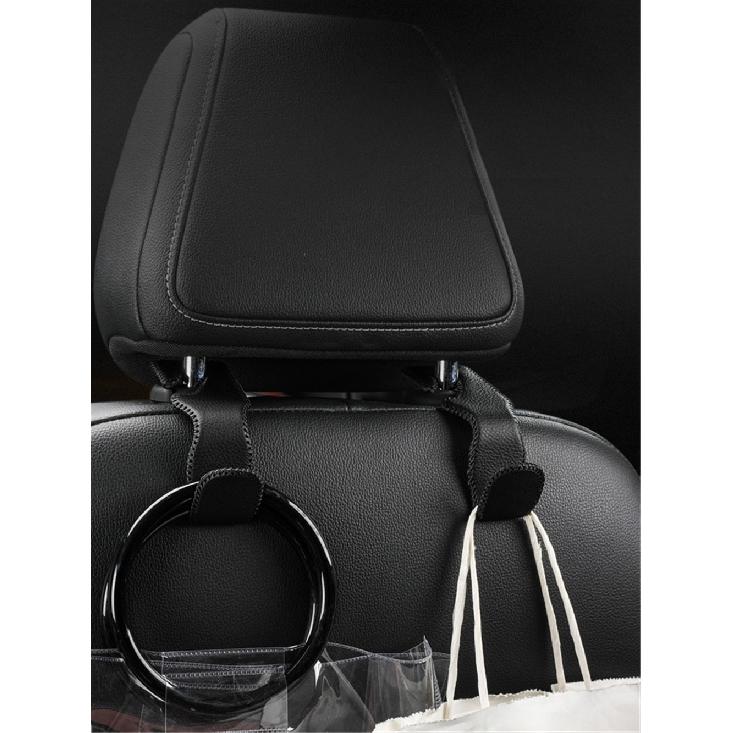 1pcs Storage Holder For Car Headrest Hooks Hanging Purses Auto Fastener Back Seat Organizer PU Leather Rear Rack