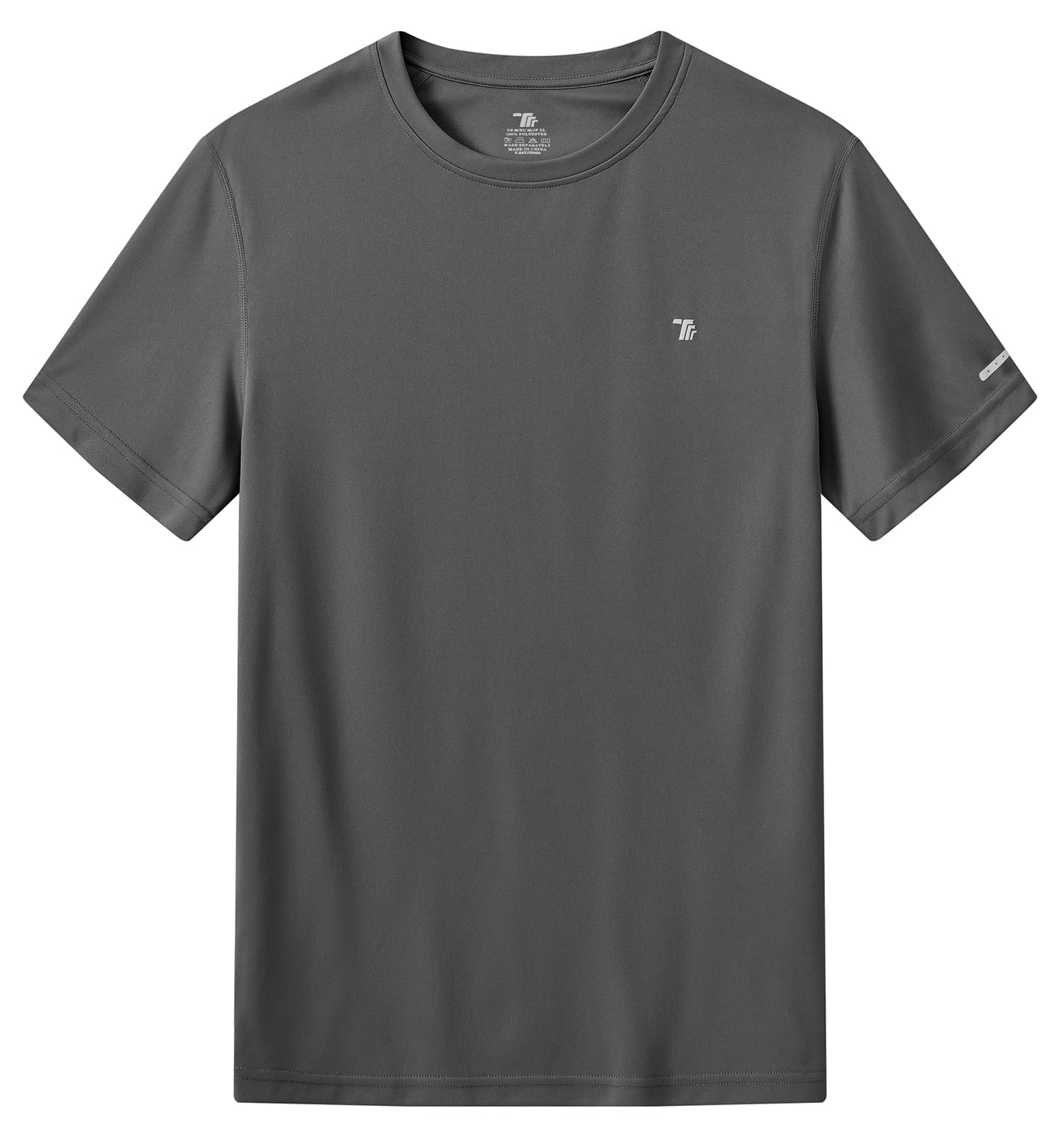 

Активные короткие шорты для пота, Быстросохнущая тренировочная футболка с коротким рукавом и круглым вырезом для спортзала, Атлетическая, Эластичная [Gopune] Мужская футболка, Рукав, Влагоотводящая, Сушащая, Носка, Футболка, UPF50+,