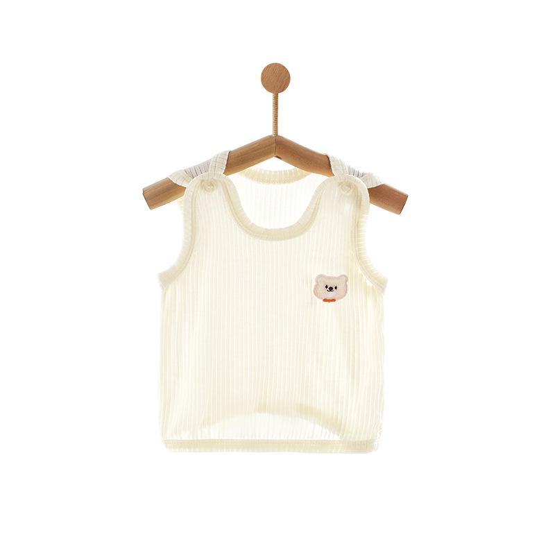 Summer Sleeveless Baby Vest - Thin Newborn Belly Protector Base Layer