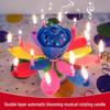 Lotus Blooming Musical Birthday Cake Candle - Smoke-free & Odorless for Kids' Celebrations