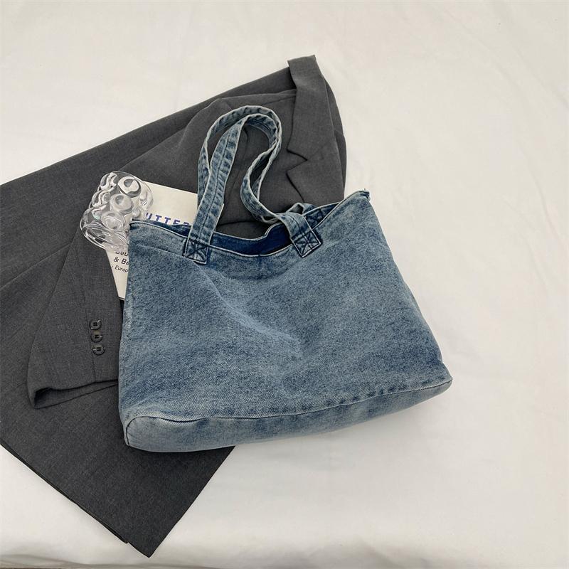 Džínová taška Velkokapacitní taška přes rameno Cestovní taška Dámská podpažní taška