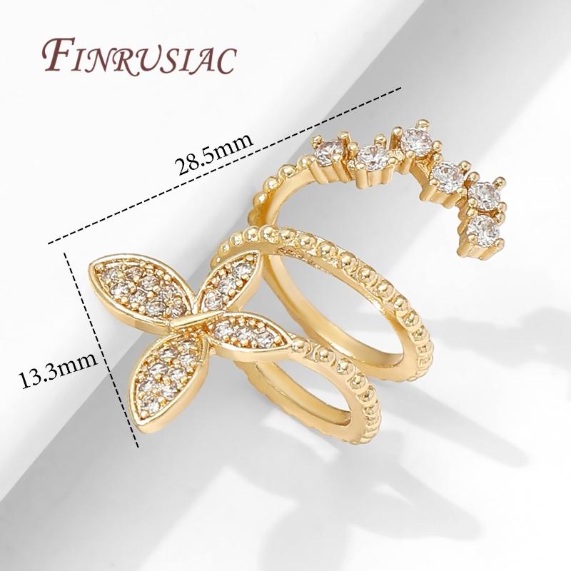 

18K Gold Plated DIY Butterfly Beading Accessories,Brass Zircon Spacer Beads For Jewelry Making,Bead Frame,Decorative Beads 1 pcs