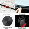 Car Door Seal Strip Rubber Double Layer Sealing Protector Weatherstrip Waterproof for Car Door Glass Window Door Hood Trunk