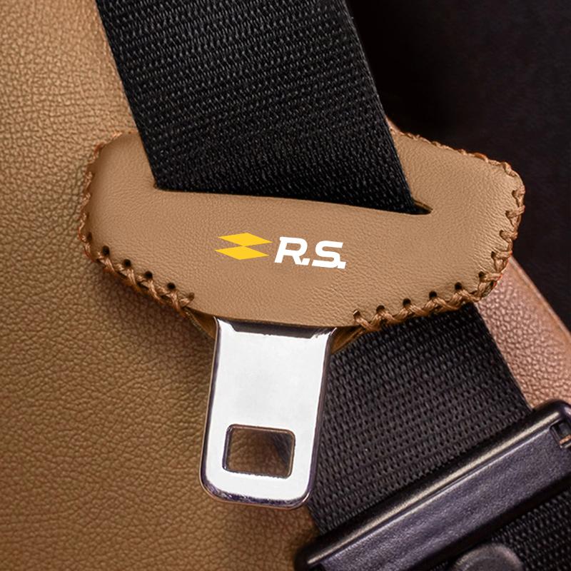 Car Interior Safety Seatbelt Buckle Decoration Cover Shell For Renault RS Line Fluence Captur Megane 2 3 Clio Twingo Accessories Z5