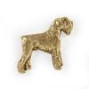 Schnauzer - gold-plated pin brooch, elegant dog ornament, unique pin by Art-Dog brand