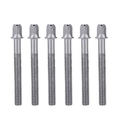 6 Stück Standard 6 * 60mm Bass Drum Schlüssel Spannschrauben Set Ersatz Zubehör