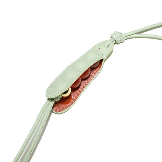 Pea Shell Bag Charm Cute Pea Beads Pendant Handmade Keychain Charm Accessory зелёный