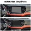 8.4'' Carbon Fiber GPS Navigation Dashboard Cover Trim for Dodge Durango +